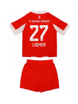 Bayern Munich Konrad Laimer #27 Replika Hemmakläder Barn 2025-26 Kortärmad (+ byxor)